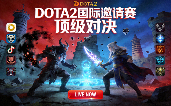 DOTA2 国际邀请赛顶级对决直播封面图