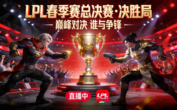 英雄联盟 LPL 春季赛总决赛决胜局的直播封面图